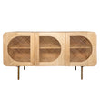 63x34" Three Door Wooden Sideboard Cabinet - The Island Interiors